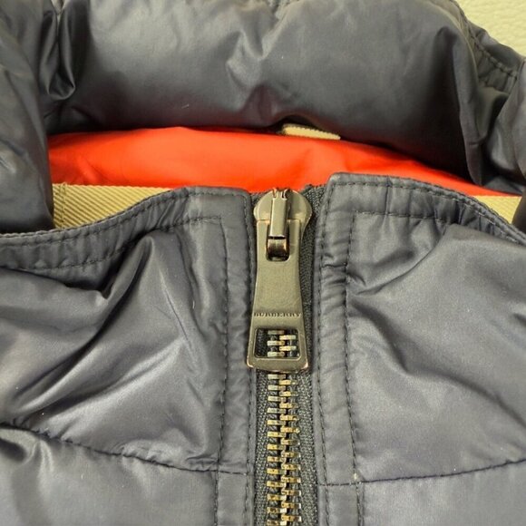 Burberry Navy Blue Down Puffer Jacket Men’s Size S - Picture 10 of 15